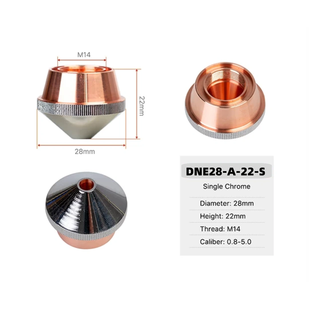 FMLN DNE A Type Chrome-plated Laser Cutting Nozzles
