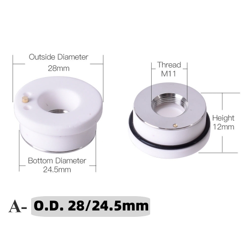 FMLC Laser Ceramic KT B2 CON 28/32mm Laser Cutting Head Nozzle Holder Part