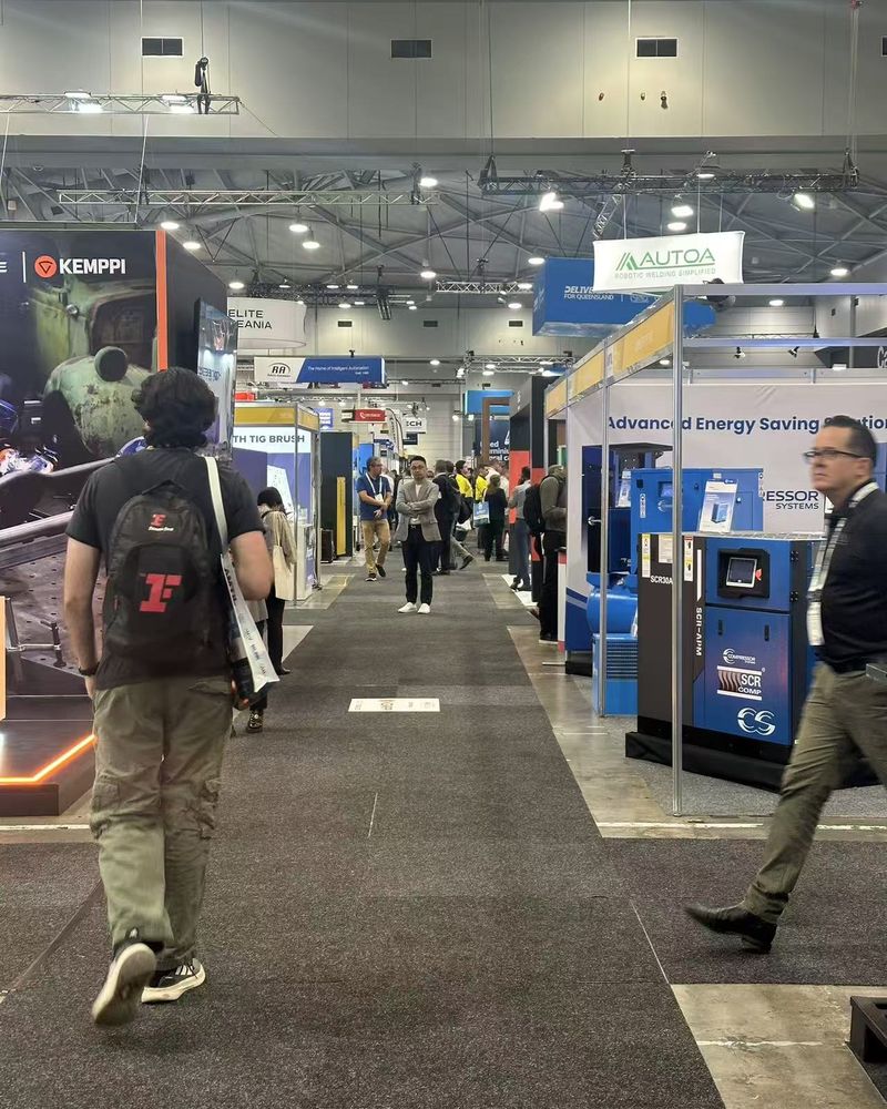 Exhibition hall aisle at Brisbane Convention and Exhibition Centre during AMW 2026